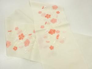 草花模様刺繍半衿